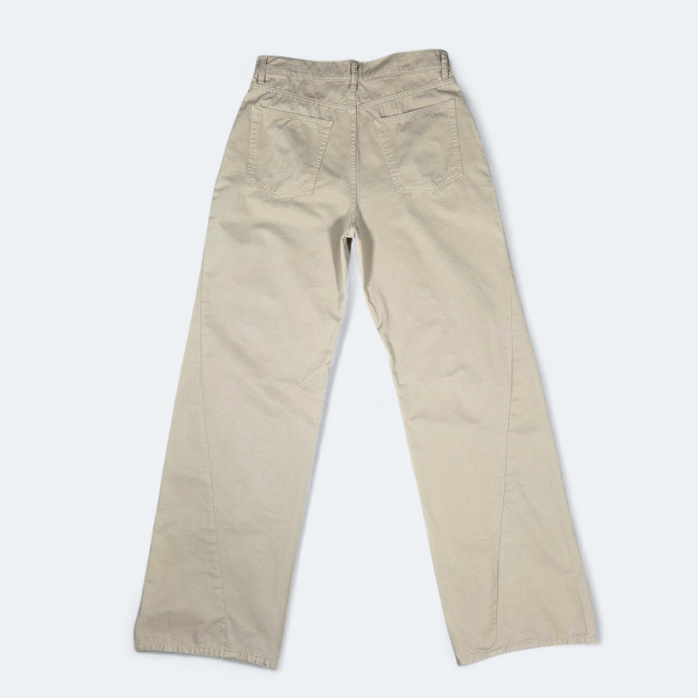 Anine Bing Briley Wide Leg Pants Oatmeal Size 29 - Picture 9 of 11